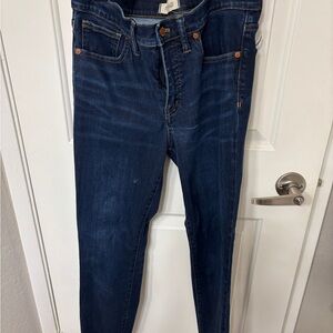 Madewell Blue Skinny Jeans with Tapered Fit